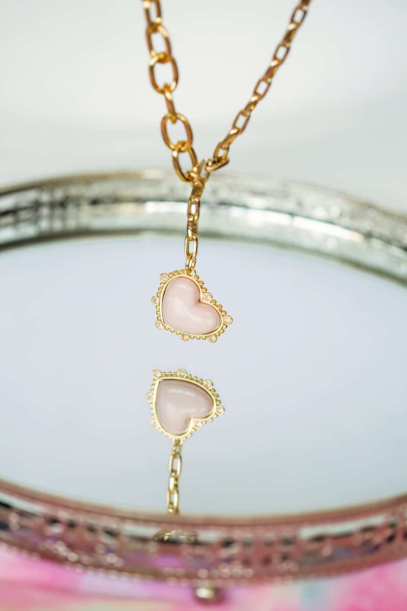 zilveren ketting dames hartje